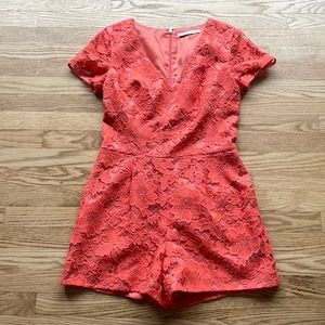 Trina Turk romper in coral